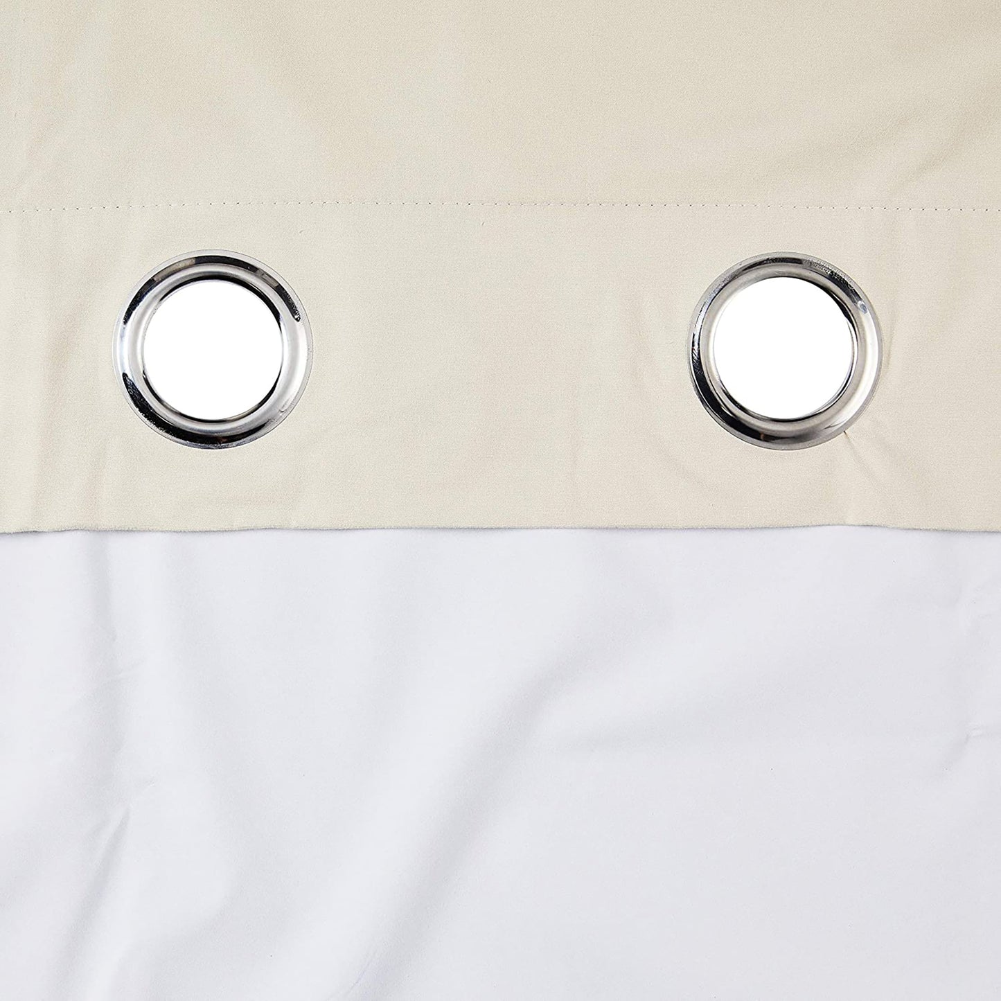 Room Darkening Blackout Window Curtains with Grommets 2 Panels - Beige