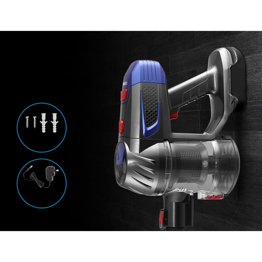 Handheld Vacuum Cleaner Cordless Stick Handstick Vac Bagless 2-Speed Headlight Red