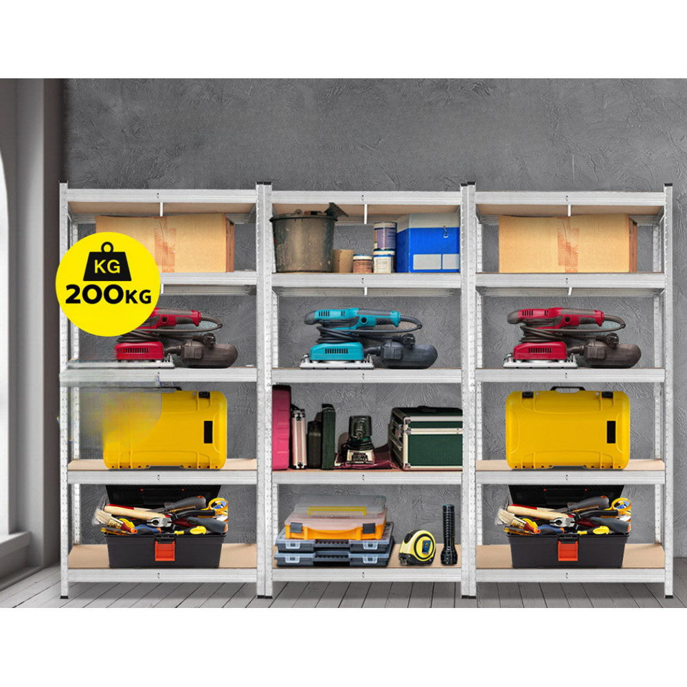 Warehouse Rack Garage Metal Storage Shelves - 3x1.8M