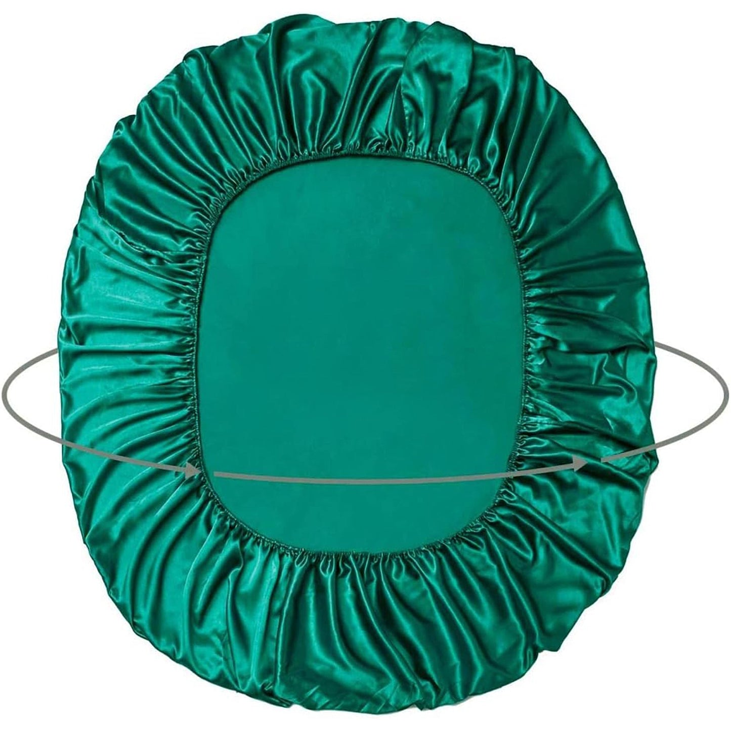 2000TC Microfibre Art Silk Satin Bedding Sheet Set - Green