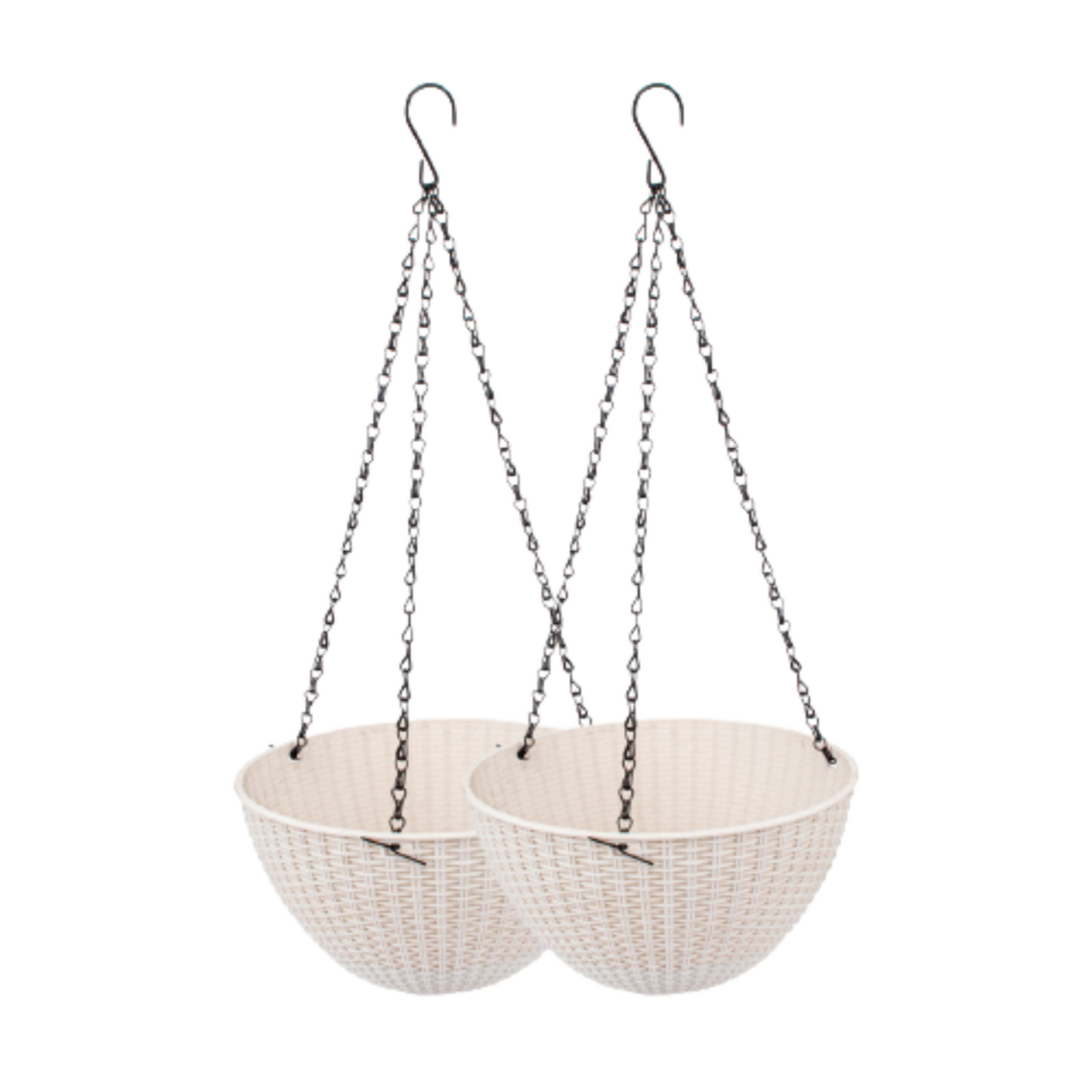 2pcs Stylish Unique Garden Hanging Planters Various Colours 13 x 25 cm