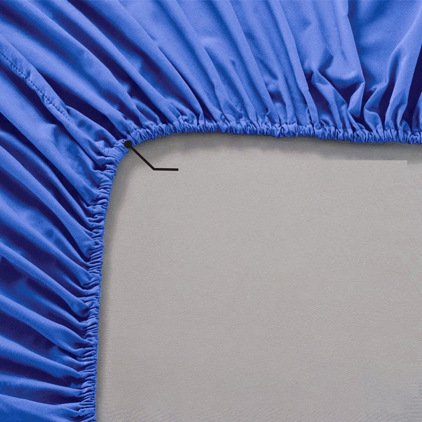 2000TC Breathable Microfibre Deep Pocket Bed Sheet Set - Royal Blue