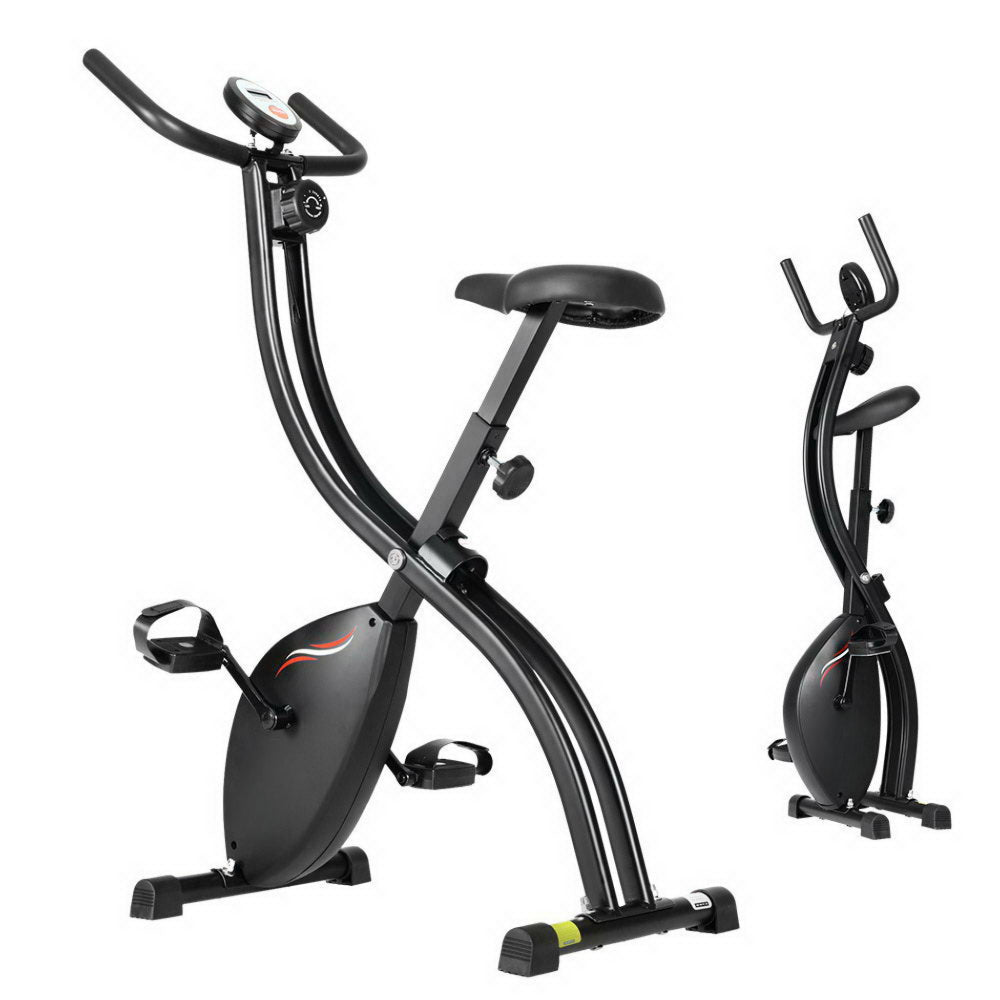 Exercise Bike Folding Magnetic Bicycle Cycling Flywheel Fitness Machine - X Frame