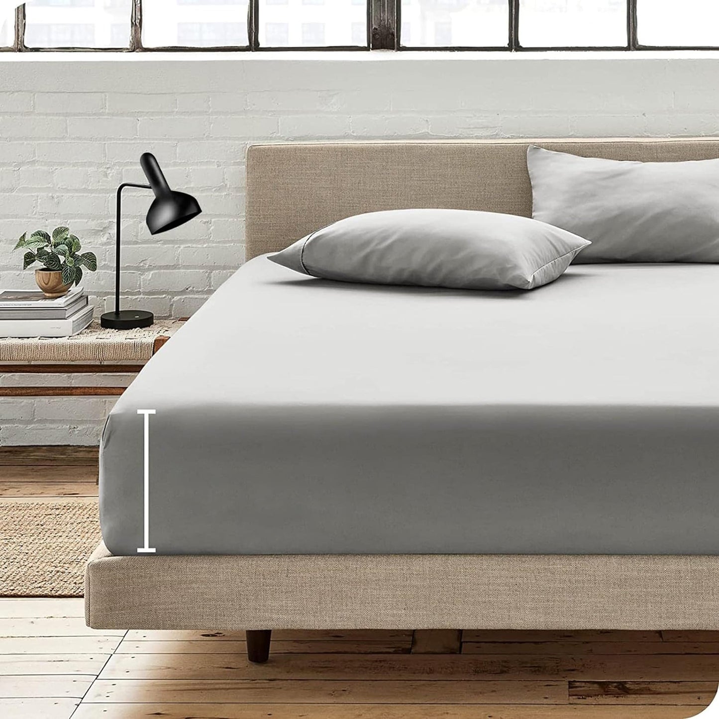 Soft Comfort Breathable Extra Deep Pocket Bed Sheet Set - Silver Grey