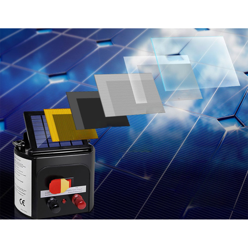 Solar Electric Fence Charger with Tape 8km - 25pcs Insulators