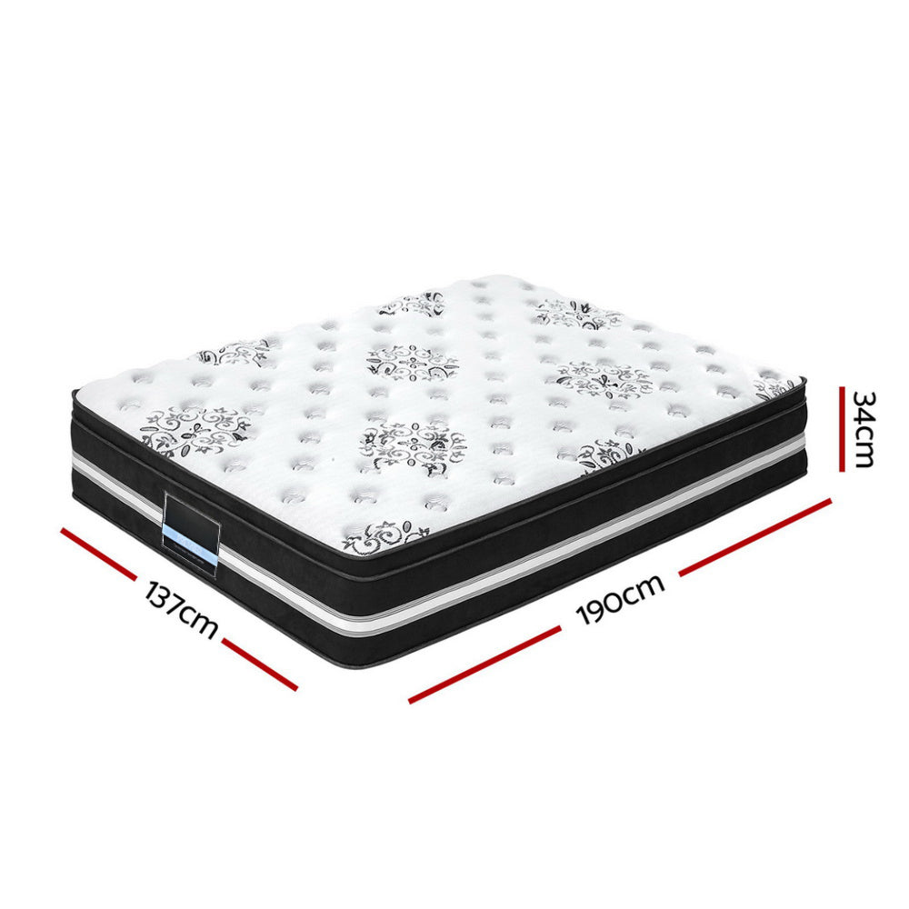 Mattress Bed Cool Gel Memory Foam Eurotop Pocket Spring - Single/King Single/Double/Queen/King