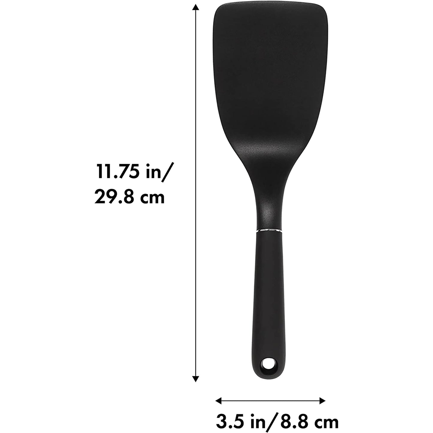 Nylon Cooking Spatula Lasagne Turner Kitchen Utensil - Black