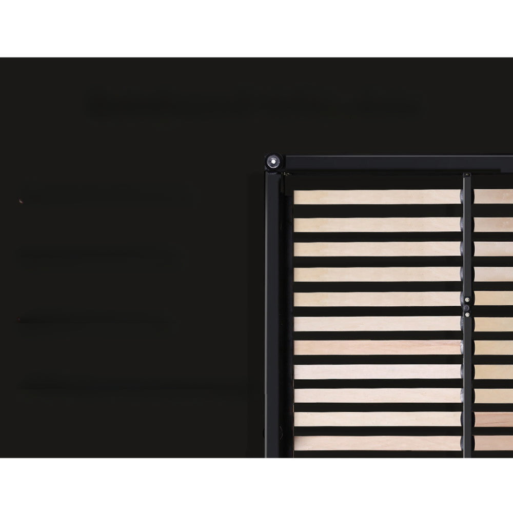 Bed Frame Storage Drawers Fabric - Charcoal King