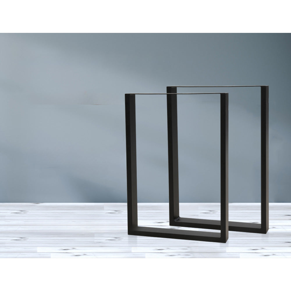 2x Coffee Dining Steel Table Legs 71x50CM Industrial Vintage Bench Metal Box