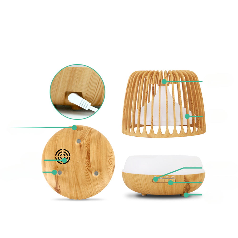 4-In-1 Aroma Diffuser Aromatherapy Humidifier Essential Oil 500ml