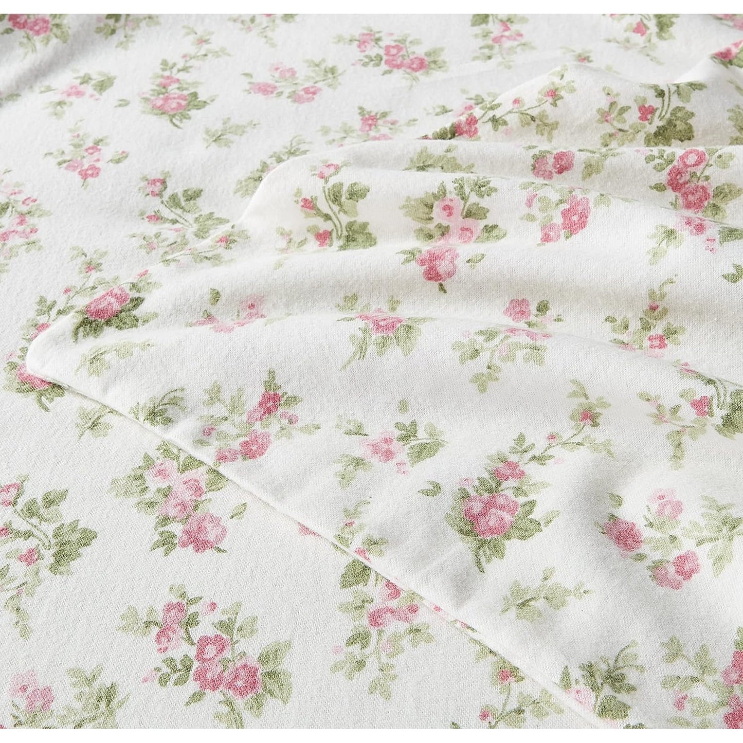 Soft Brushed Cotton Flannel Bedding Sheet Set - Audrey Pink