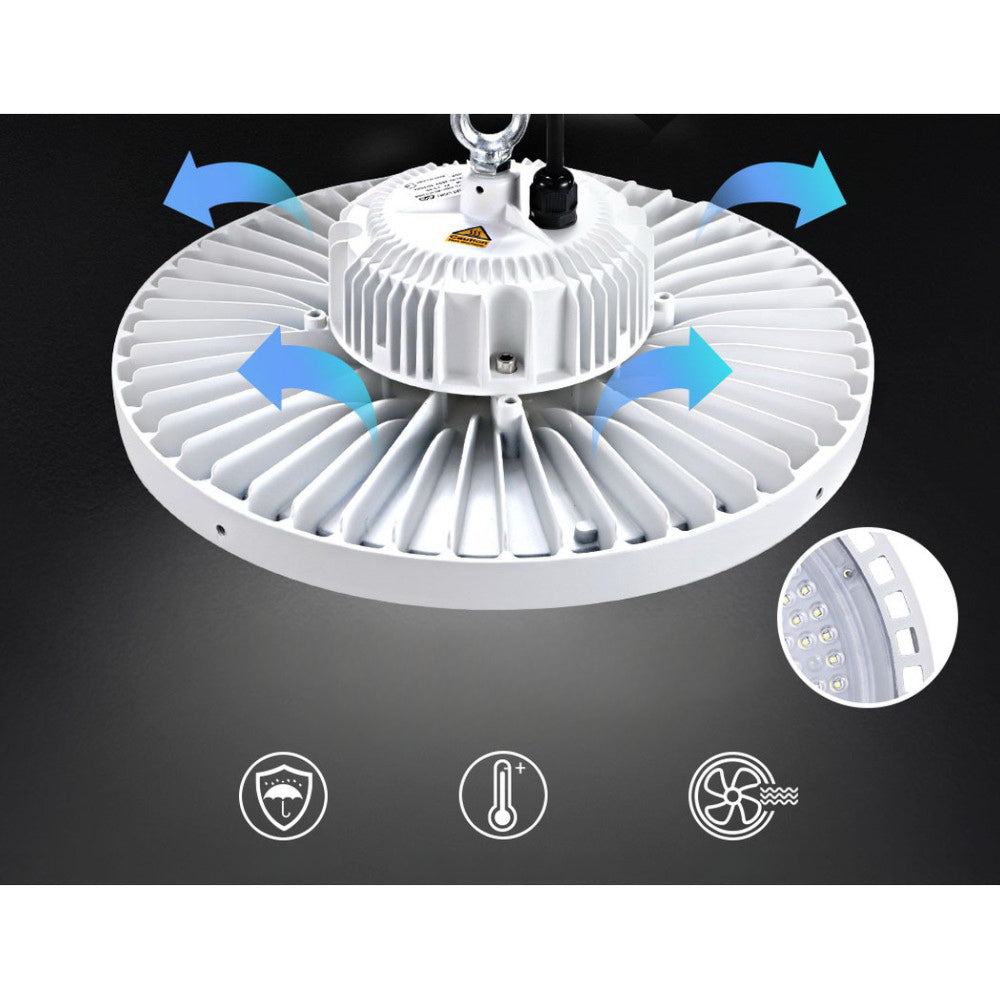 LED High Bay Lights Light 200W Industrial Workshop Warehouse Gym WH