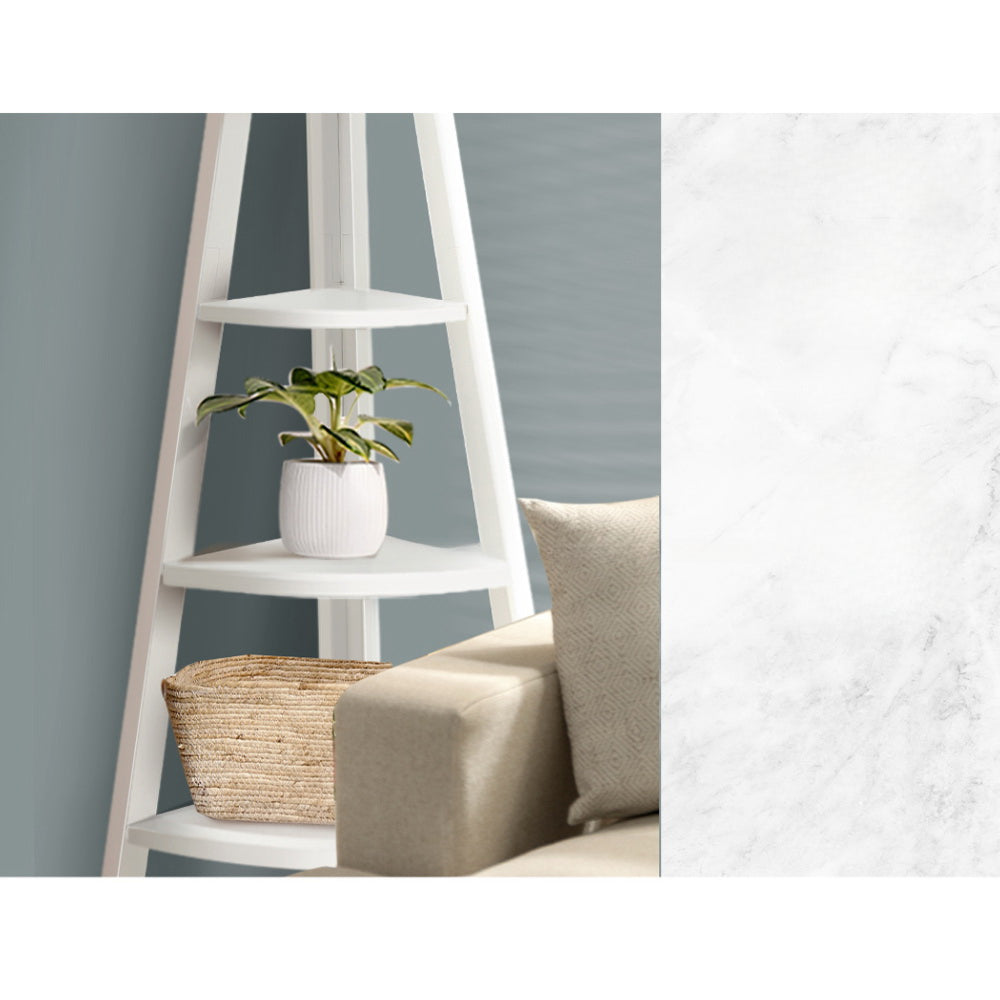5 Tier Corner Ladder Display Shelf Home Storage Plant Stand Bookshelf