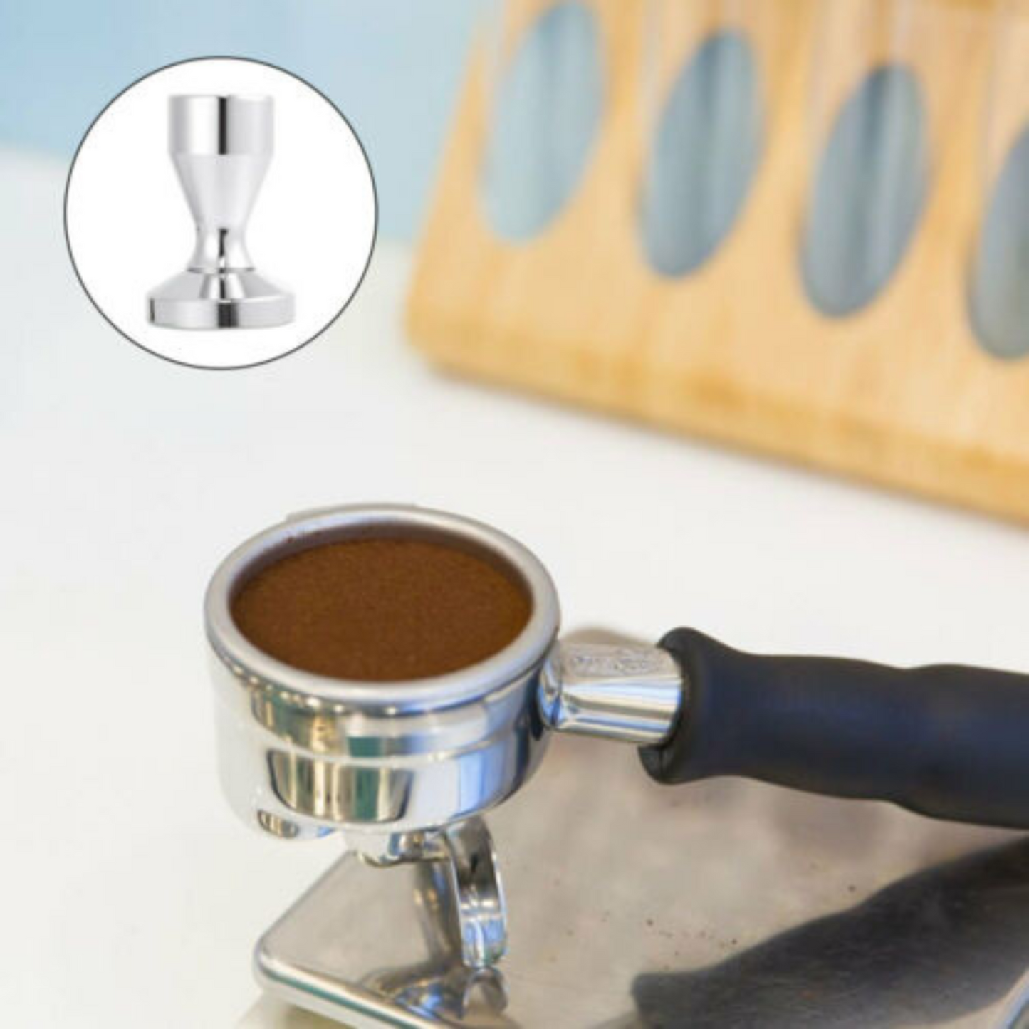 51MM Coffee Tamper Polished Stainless Steel Espresso Barista Tool