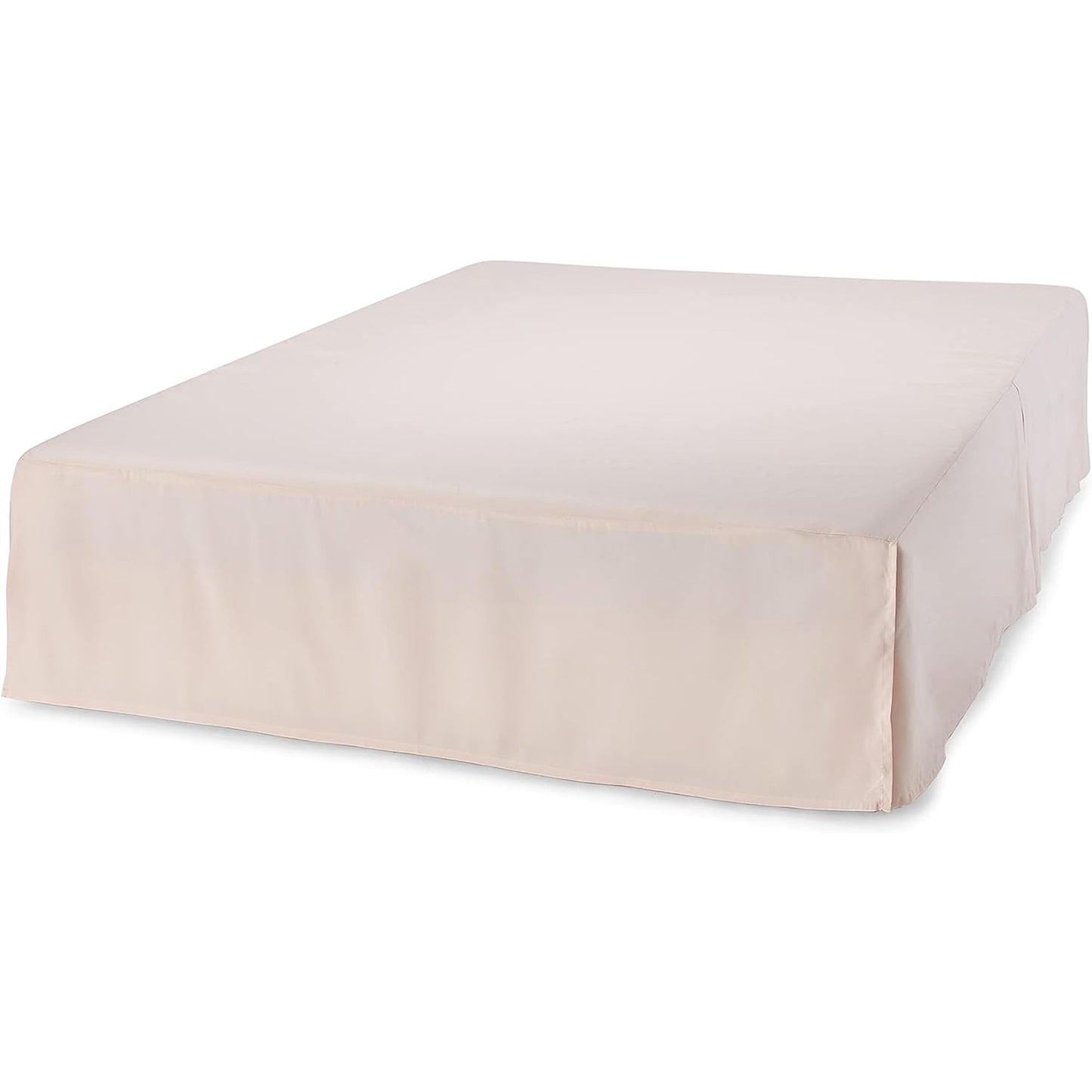 Polyester Lightweight Pleated Bed Skirt - Blush Pink