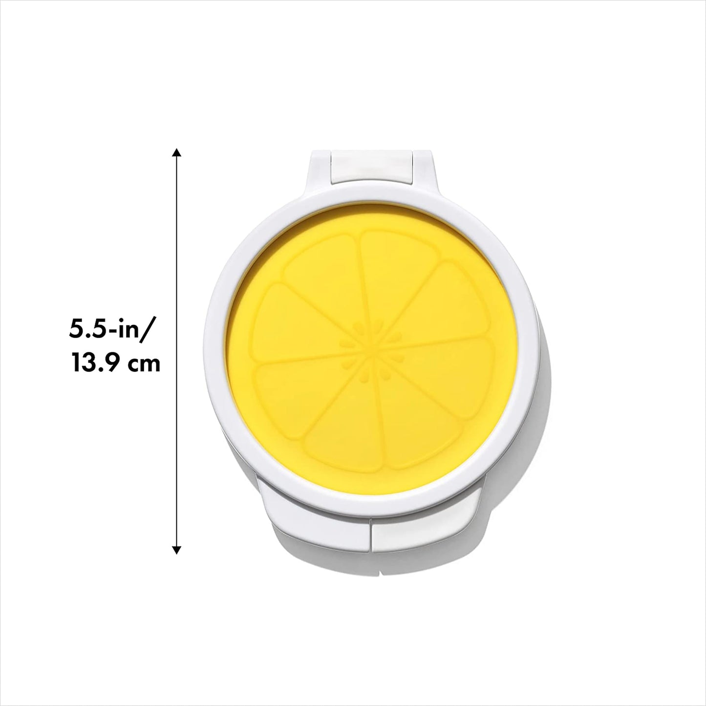 Cut and Keep Silicone Lemon Saver 5.5 Inch - Yellow