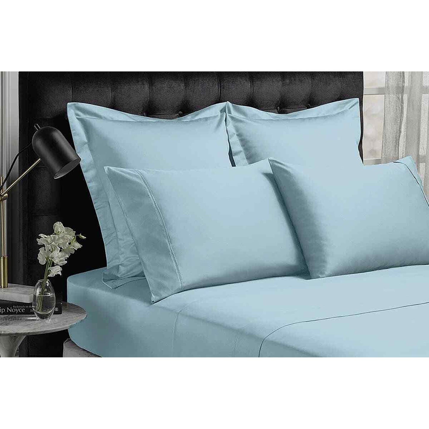 1500TC Cotton Blend Breathable Luxurious Ultra Soft Bed Sheet Set - Indigo