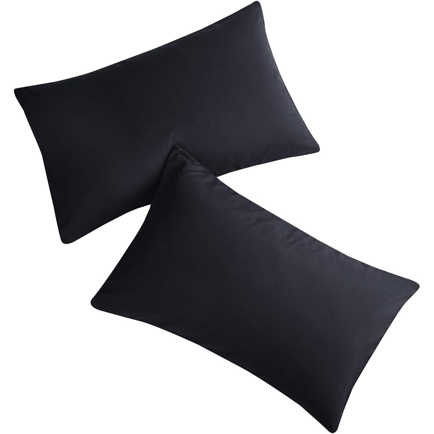 1000TC Ultra Soft Microfibre Pair of Pillowcases - Black