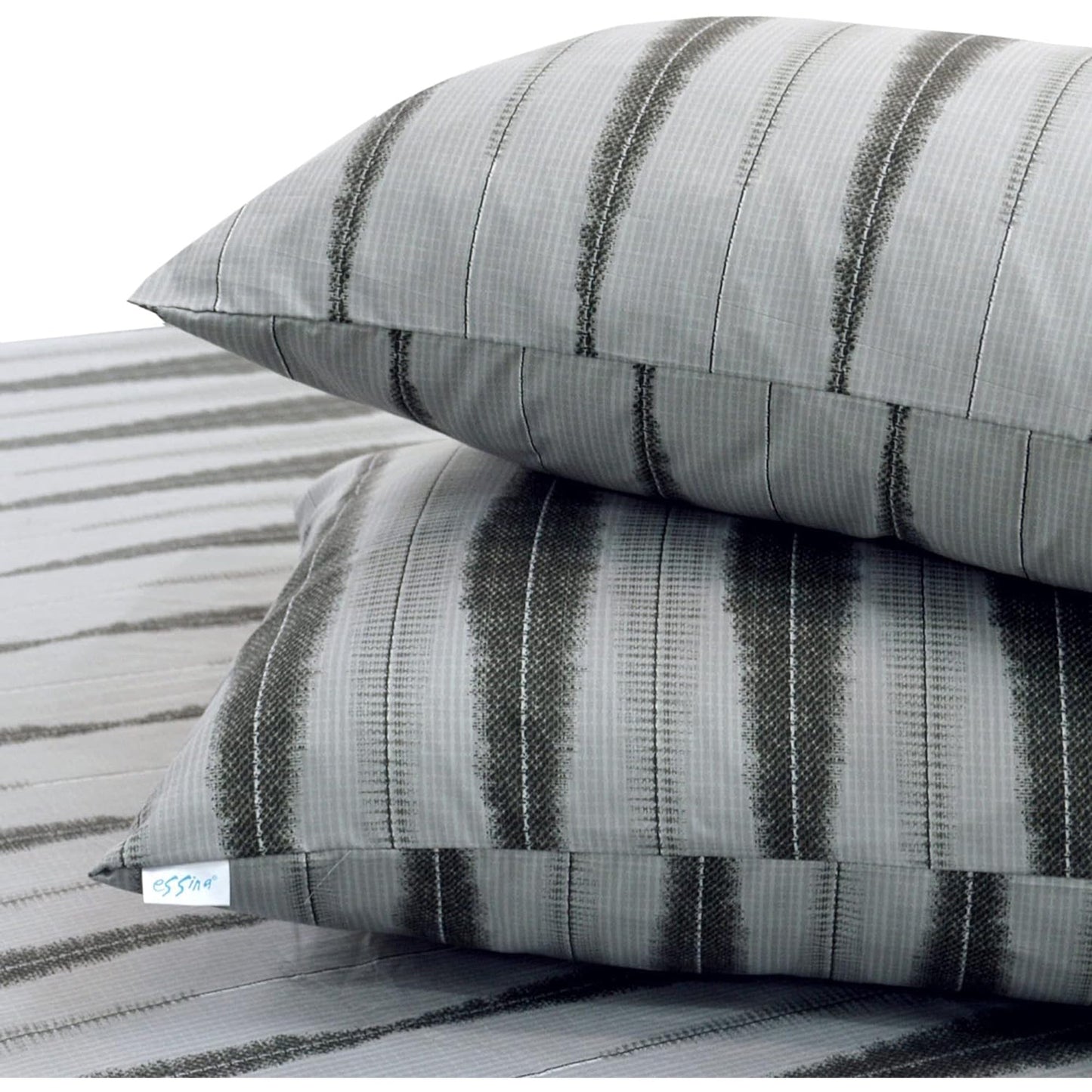 Soft and Lightweight Microfibre Deep Bed Sheet Set - Smoke Grey