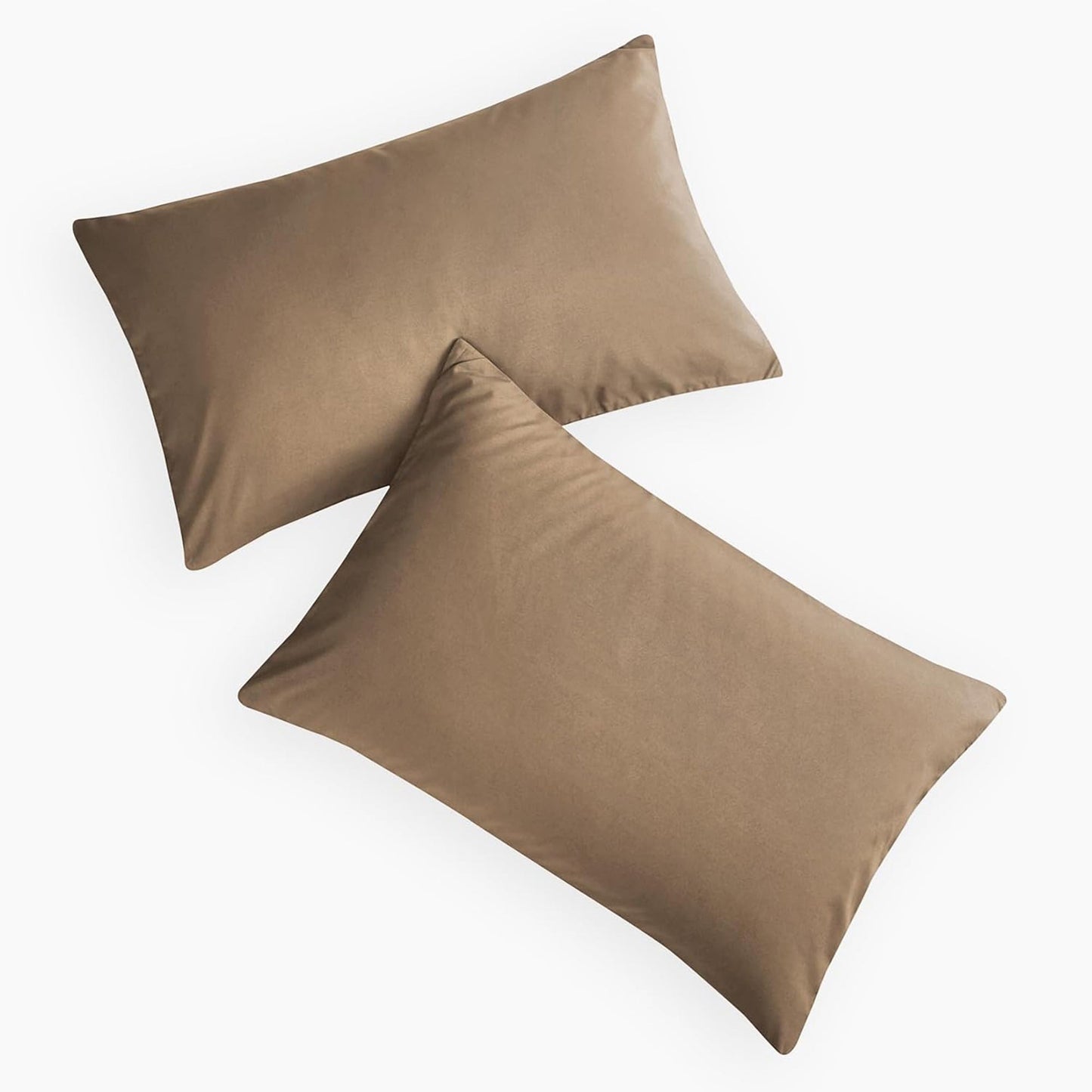 1000TC Ultra Soft Microfibre Pair of Pillowcases - Mocha Brown