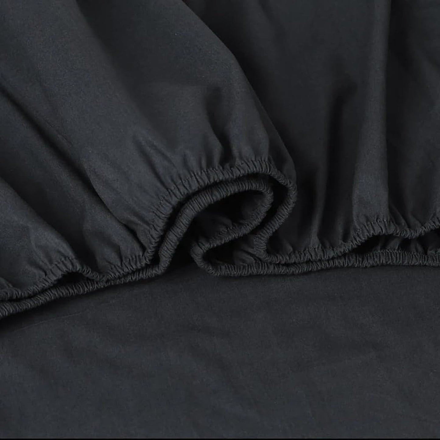 100% Cotton Vintage Washed Bed Sheet Set - Charcoal