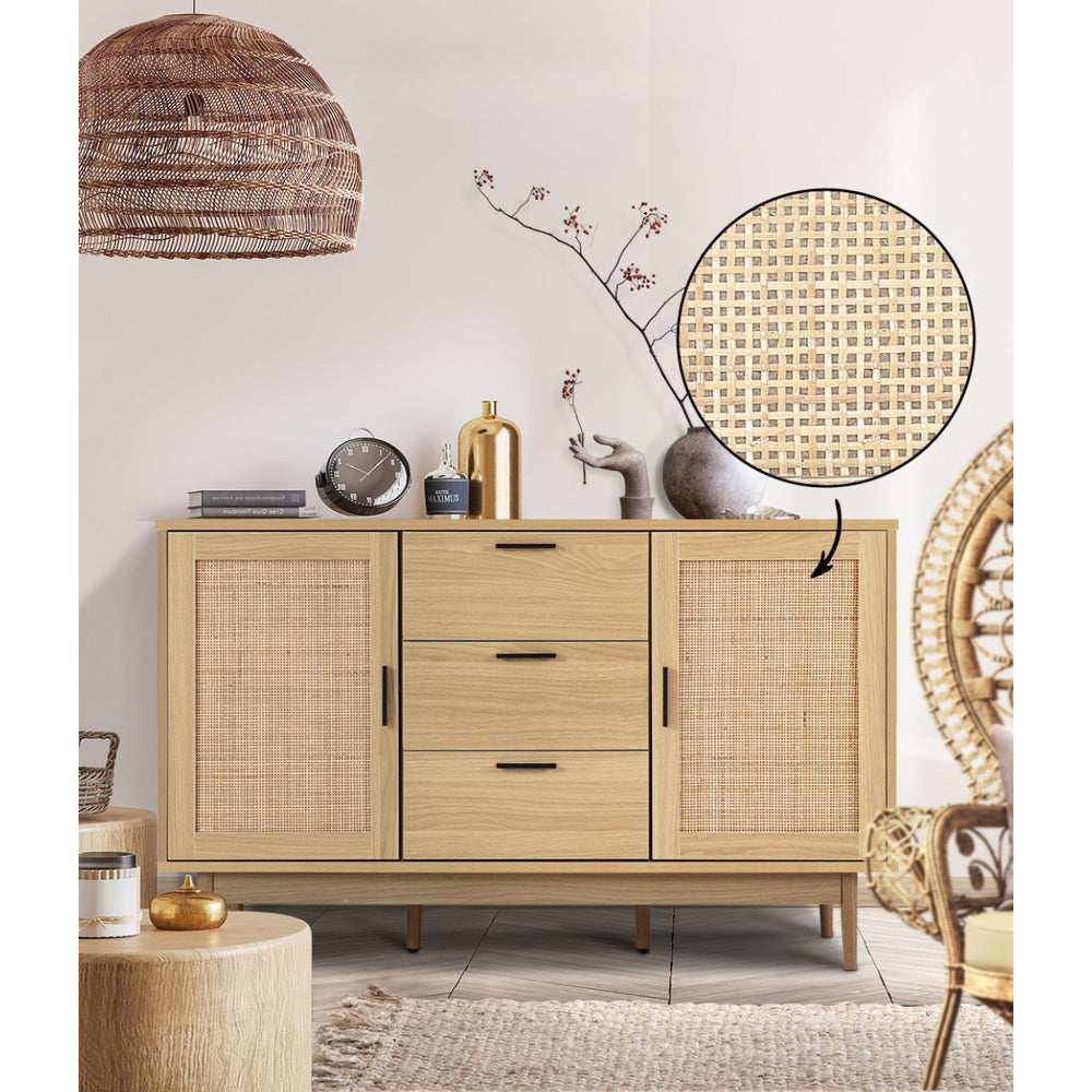 Buffet Sideboard Rattan Furniture Cabinet Storage Hallway Table Kitchen