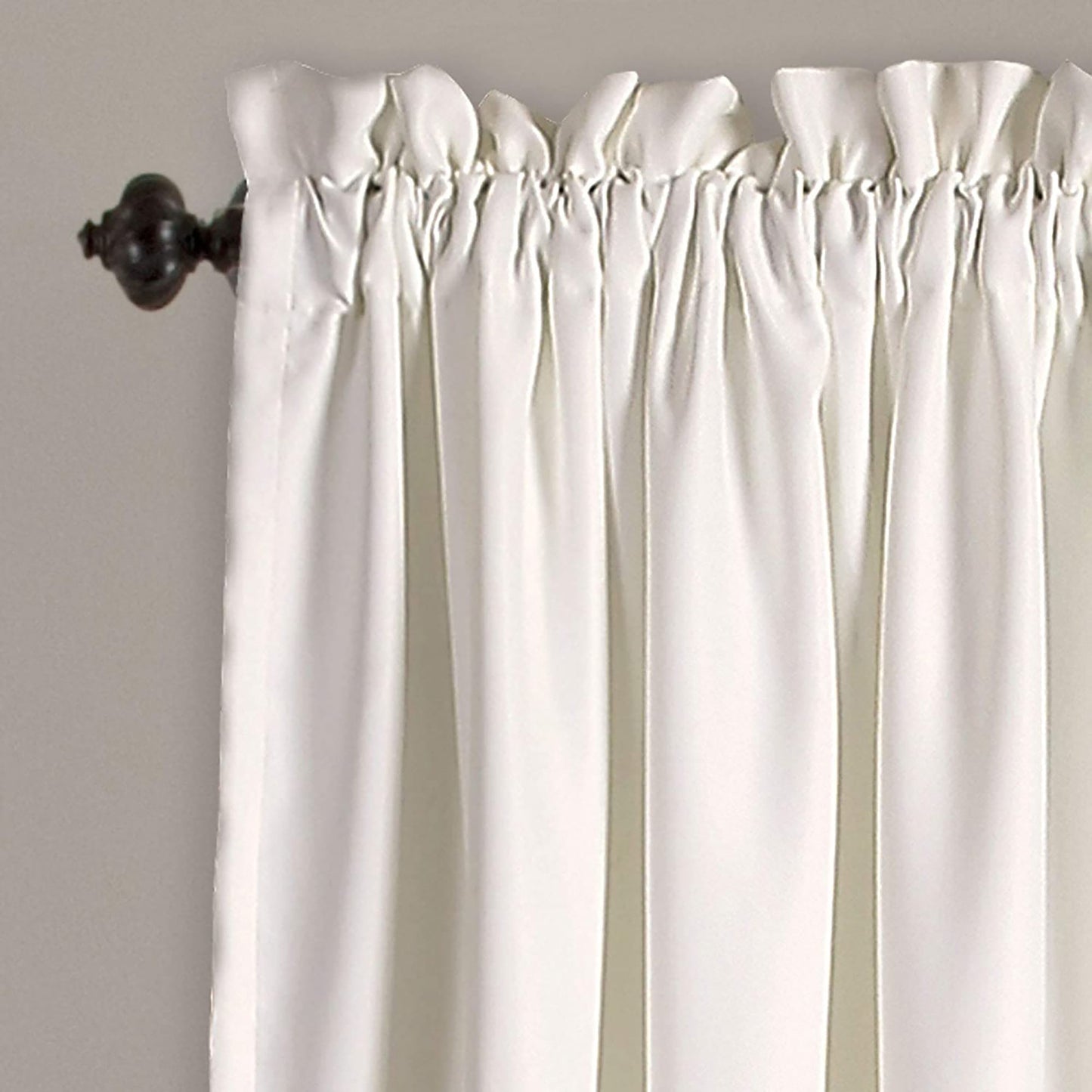 Room Darkening Curtains Floral Leaf Design Window Panel Drapes  84 x 52 - Yellow and Gray