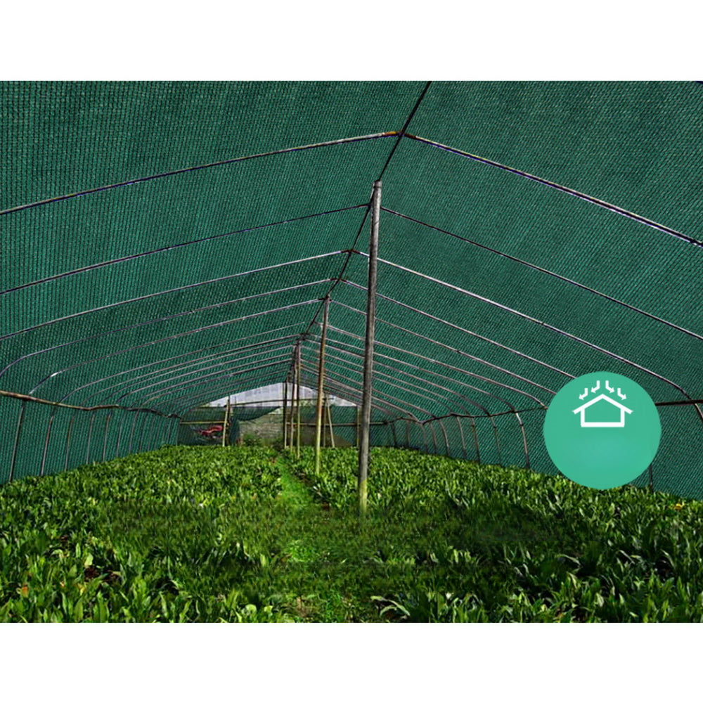 Sun Shade Cloth Sail Roll Mesh Outdoor 175GSM Green - 3.66x20m