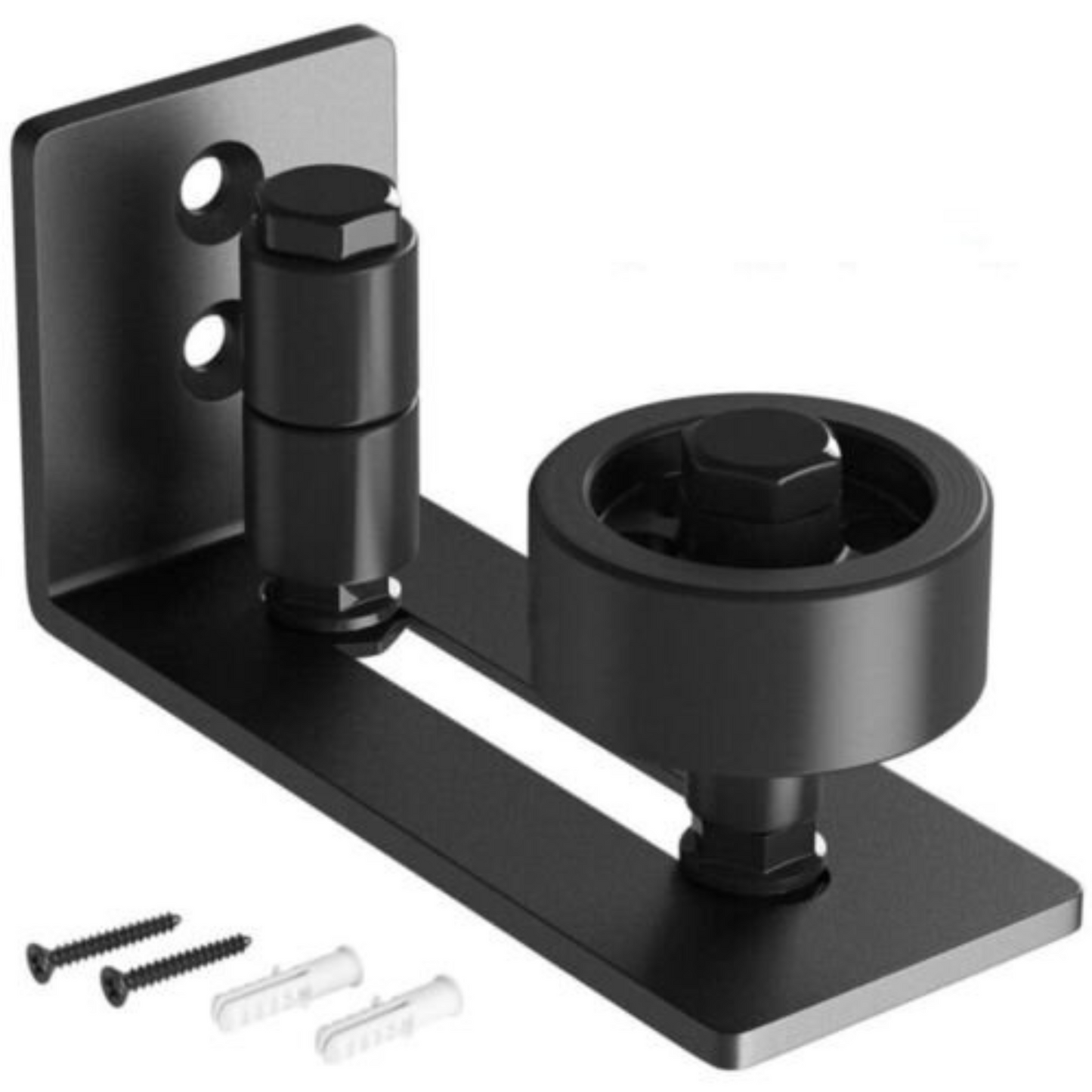 Adjustable Barn Door Sliding Hardware Wall Mount Floor Guide Roller