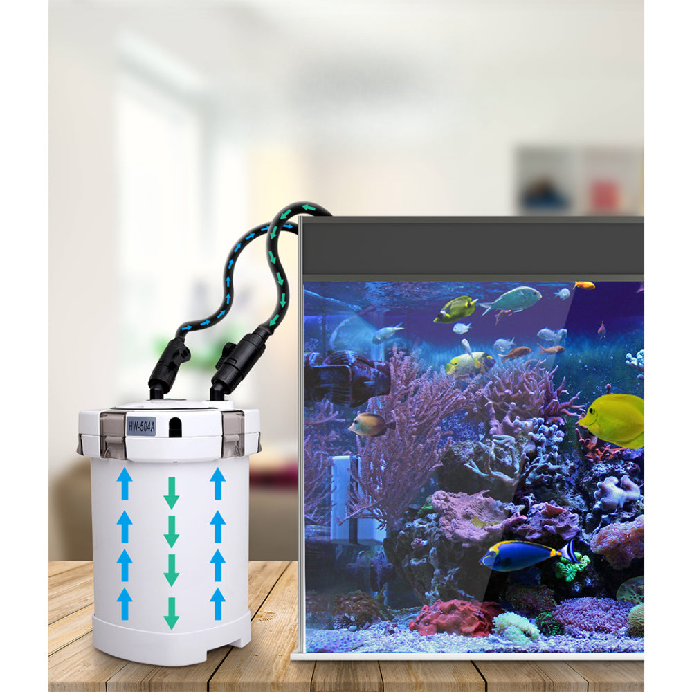 Aquarium External Canister Filter Fish Water Tank Sponge - 1250L