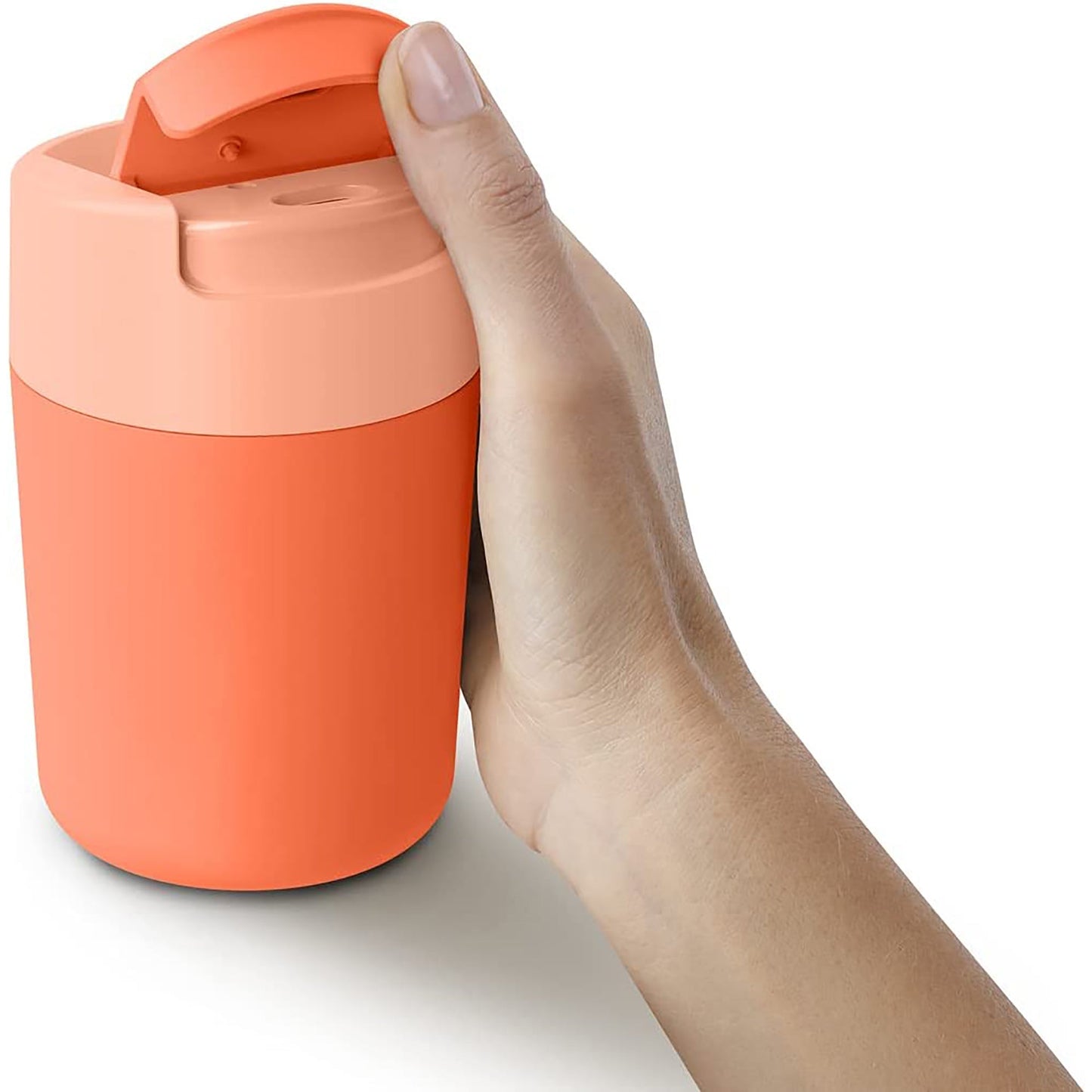 Leak Proof Sipp Travel Mug with Flip Top Cap 340 ml - Coral