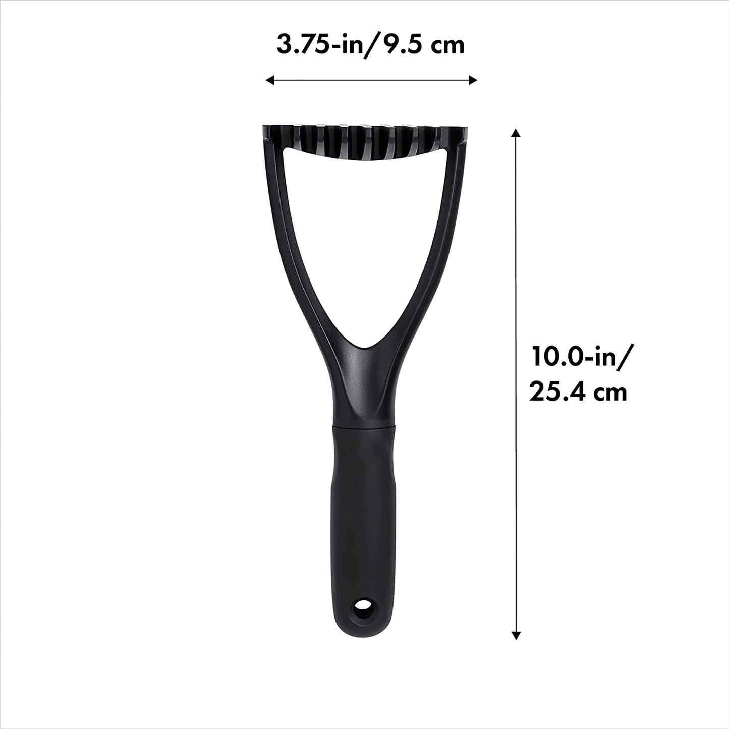 Nylon Potato Masher 10x3.75 Inch - Black