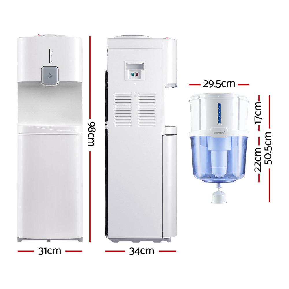 Water Cooler Dispenser Stand Chiller Cold Hot 15L Purifier Bottle Filter