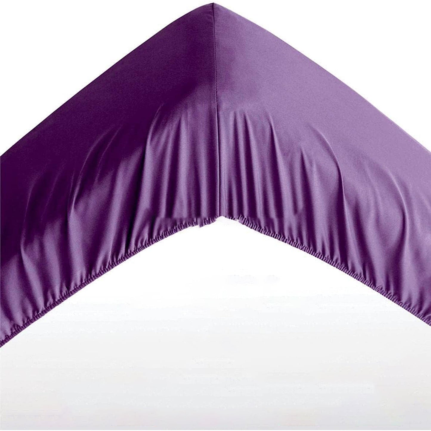 2000 TC Full Elastic Soft and Luxury Deep Pocket Fitted Bed Sheet - Purple