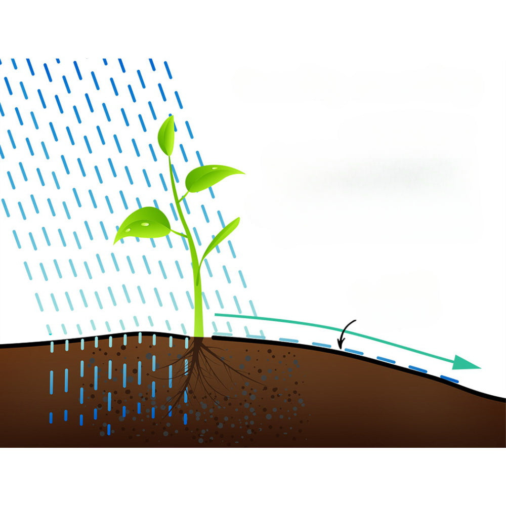 Weed Control Mat Woven Fabric Gardening Plant PE - 3.66m x 50m