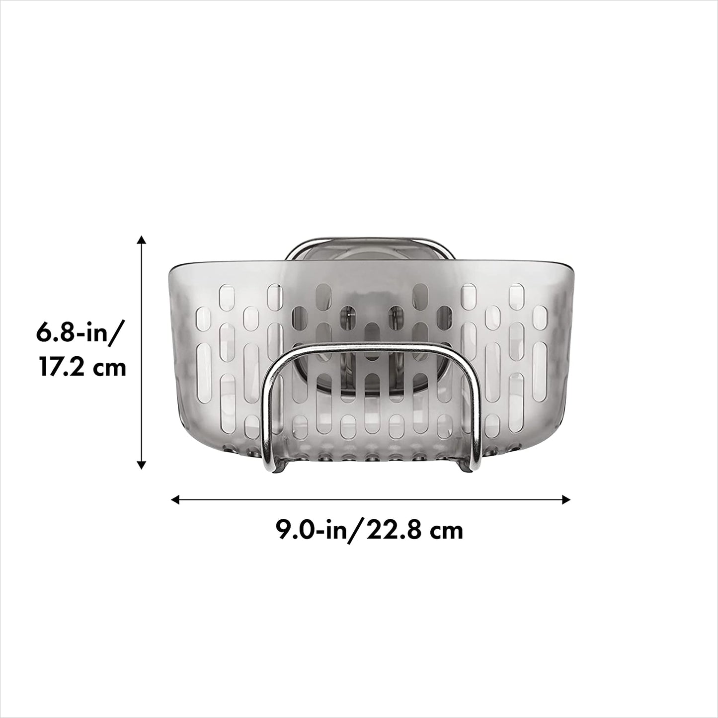 Stainless Steel Large Capacity Stronghold Suction Sink Caddy