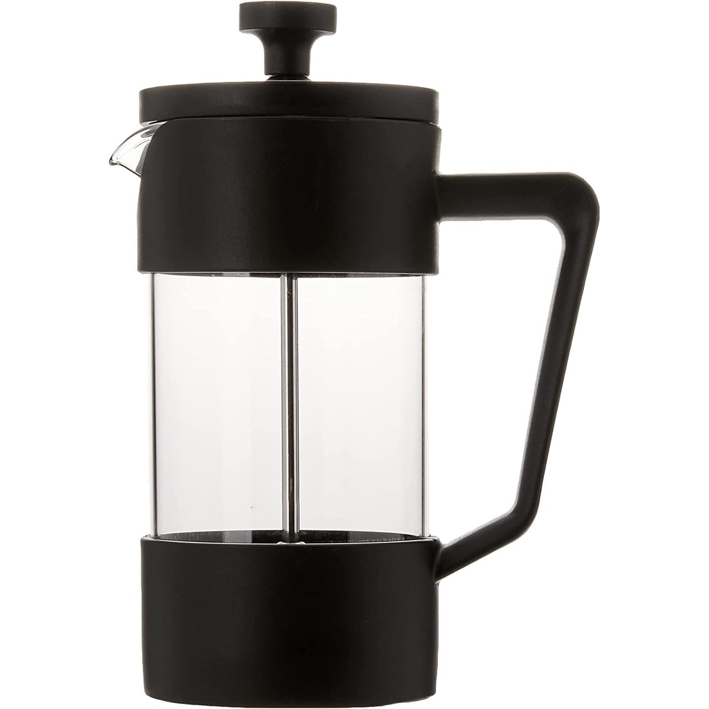 Borosilicate Glass Carafe Coffee Plunger 360 ml 2 Cup - Black