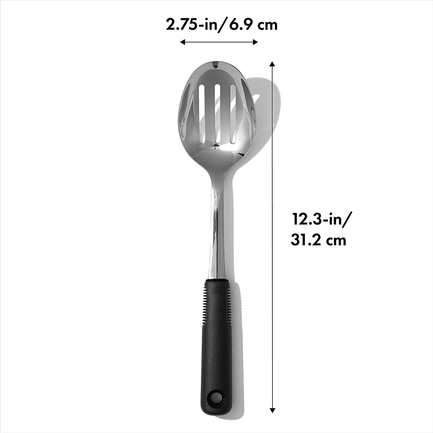 Stainless Steel Slotted Spoon - Silver