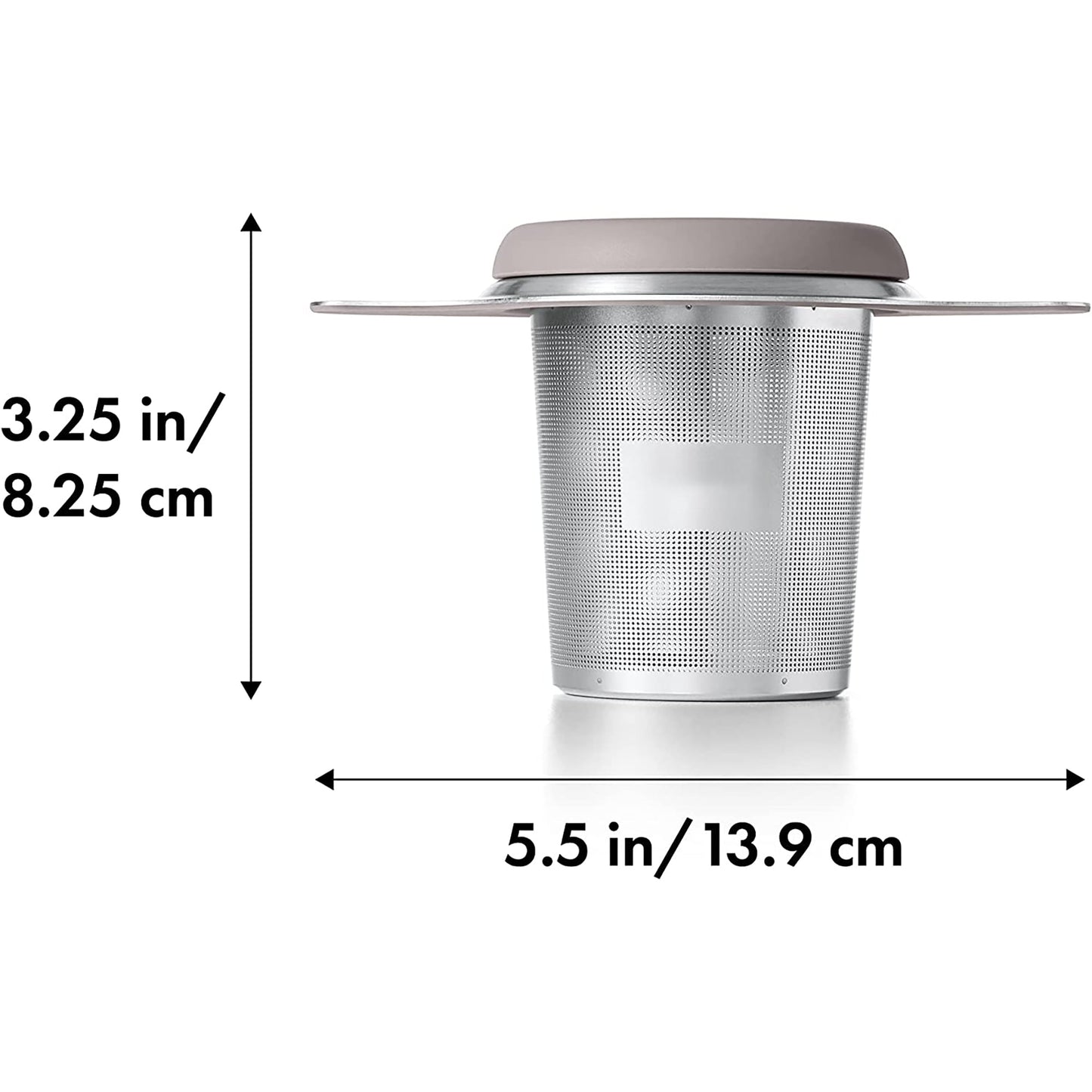 Tea and Coffee Infuser Basket Stainless Steel - Grey