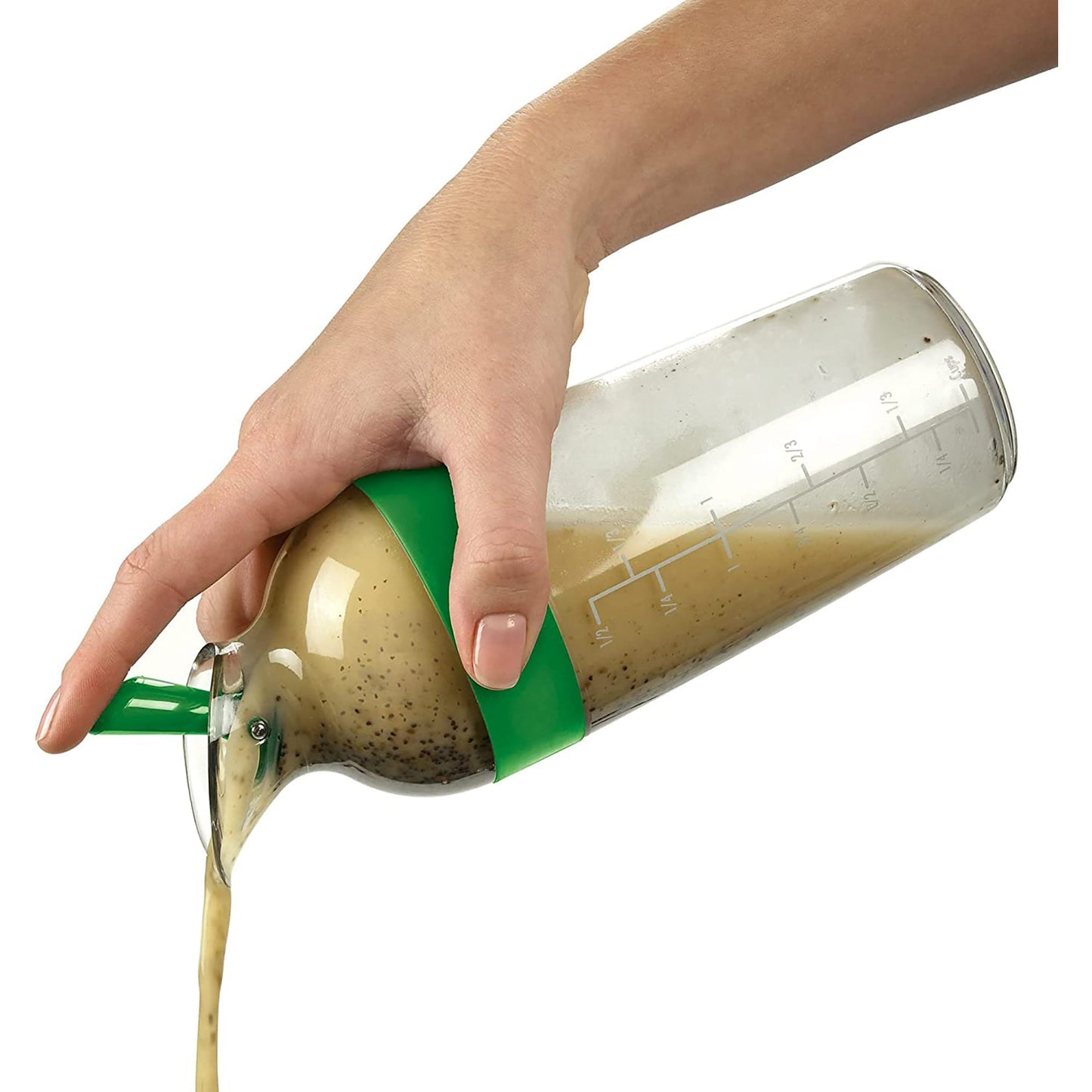 Salad Dressing Shaker 1.5 Cup Capacity - Green