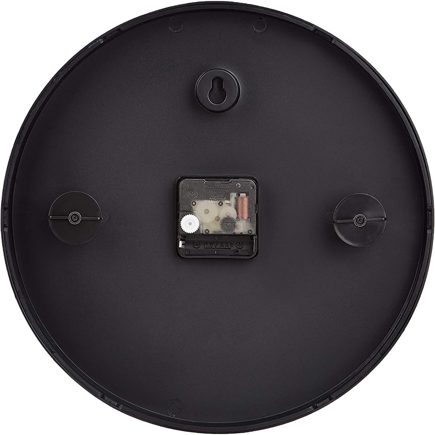 12 Inch Traditional Wall Clock - Black