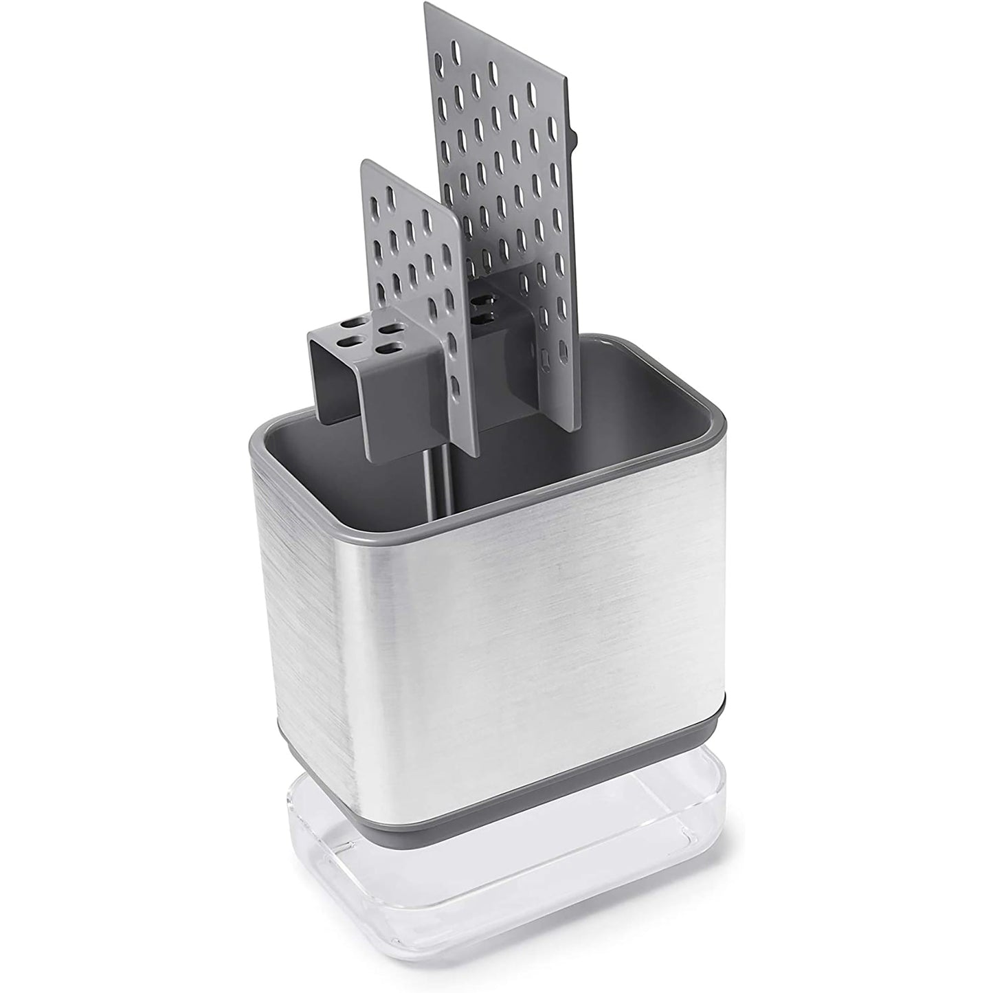 Stainless Steel Sink Countertop Caddy Cleaning Tools Organizer - White