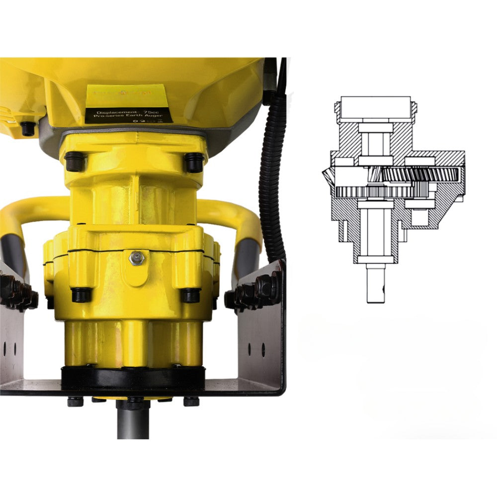 Motor Post Hole Digger Engine Petrol Earth Auger - 80CC