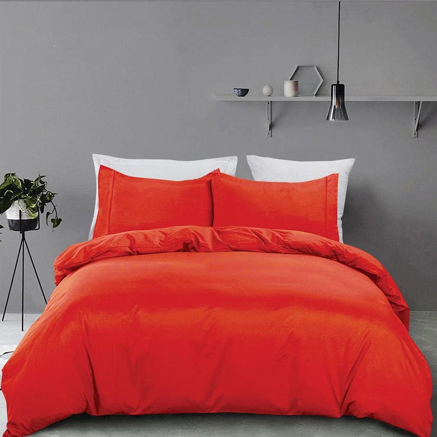 2000 TC Premium Ultra Soft Microfibre Quilt Cover Set - Red