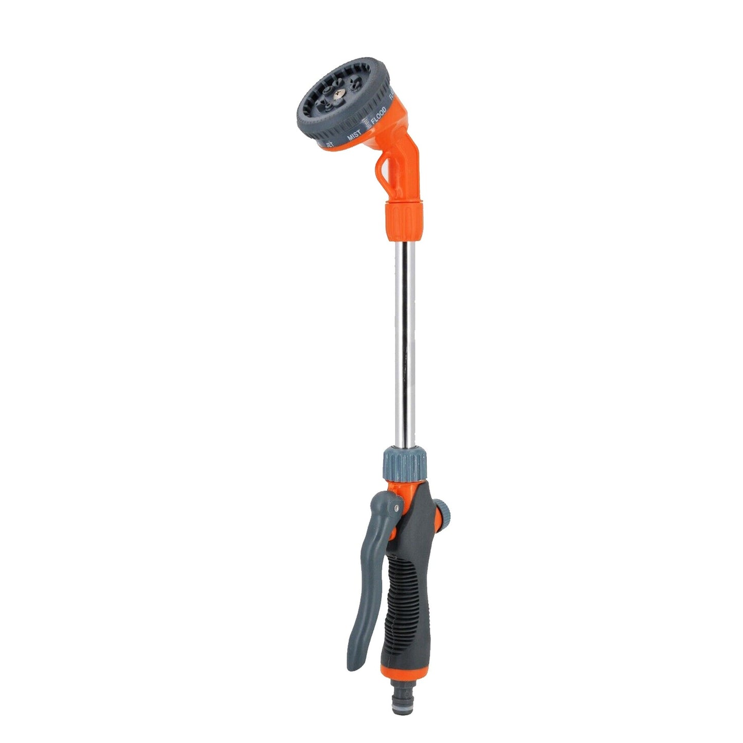 Long Handled 10 Pattern Watering Wand Gun Hose Trigger Nozzle
