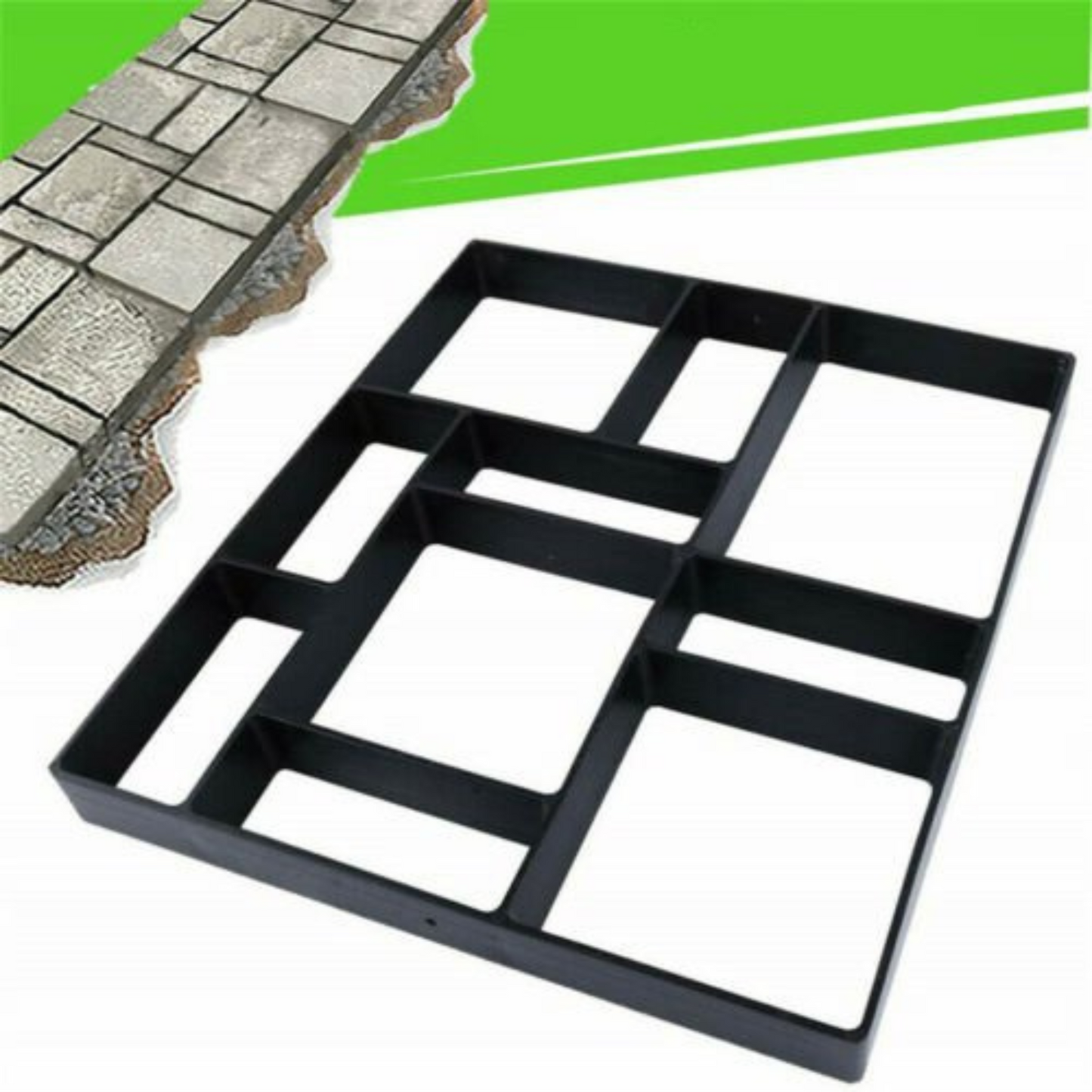 Concrete Paving Patio Mold Garden Path Maker Driveway Walk Road Stone Mould