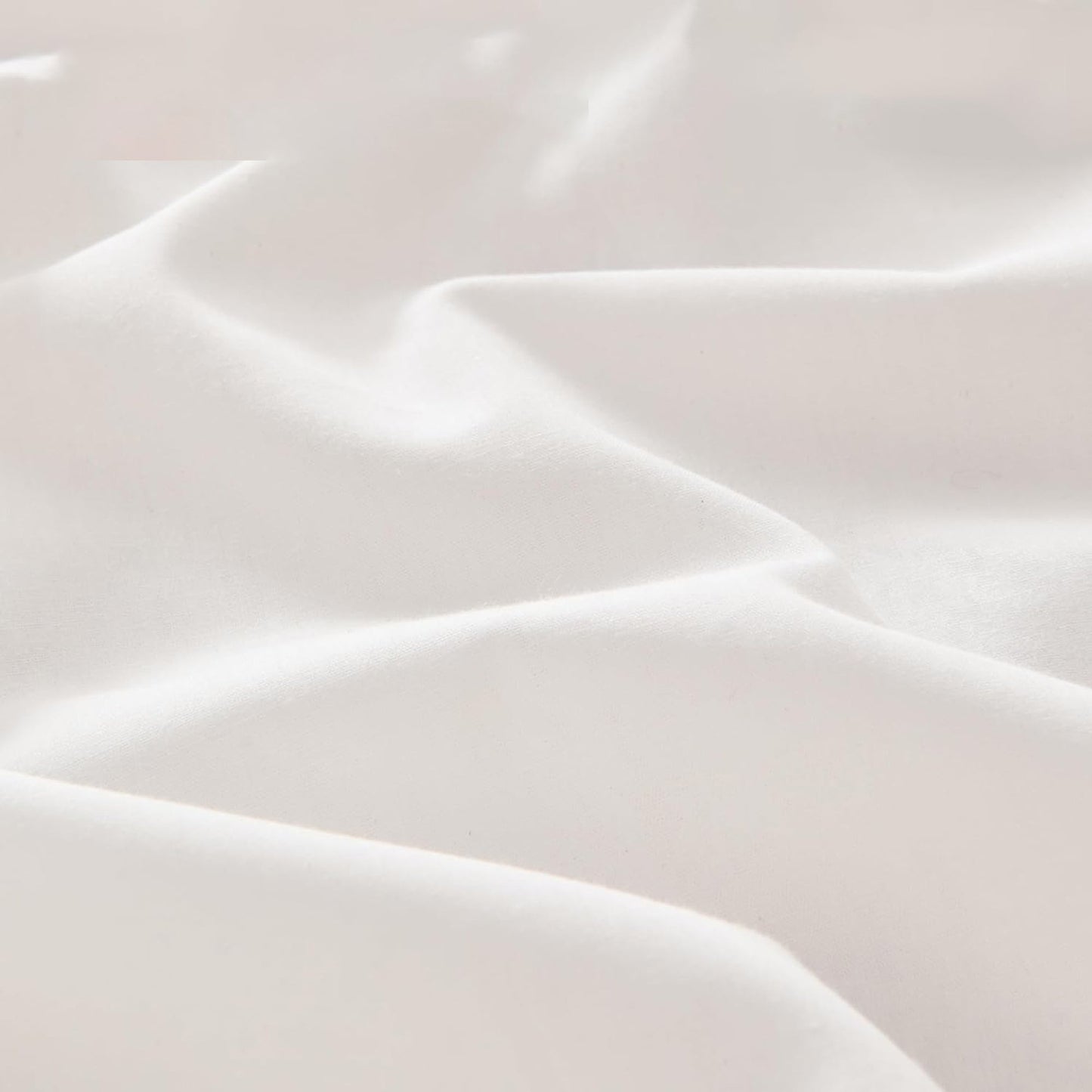 1200TC Sateen Weave Premium 100% Cotton Fitted Sheet - White