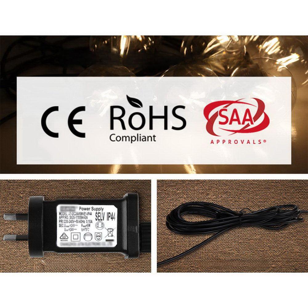 Outdoor LED Festoon Lighting Kits Wedding Party - 68m
