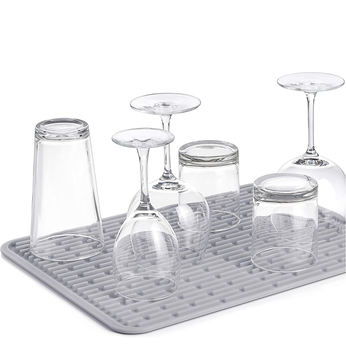 Dish Drying Mat for Kitchen Large - Grey