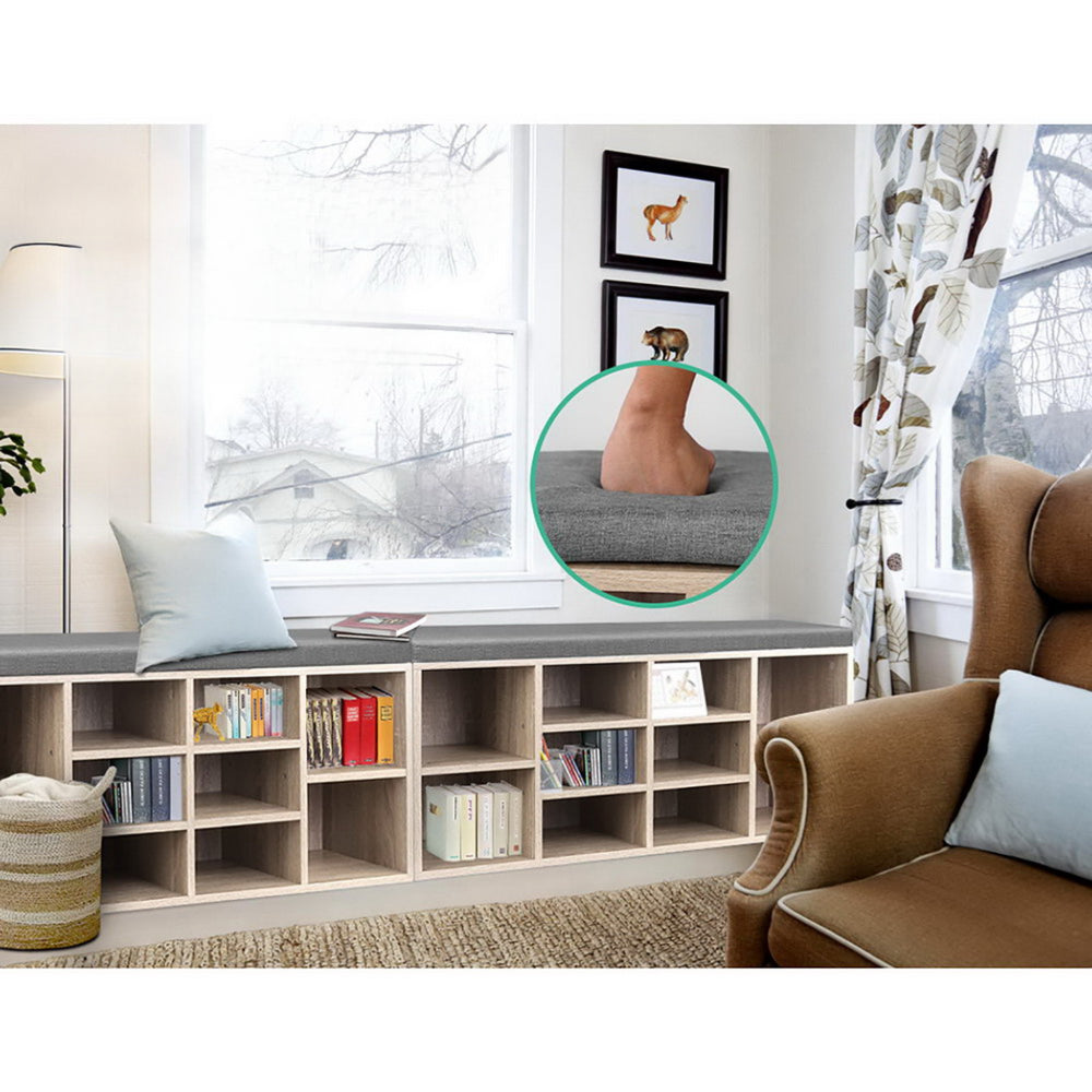 Bench Wooden Shoe Rack Storage